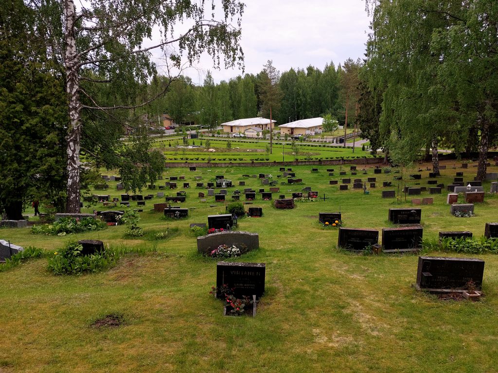 Hautausmaakierroksia järjestetään myös Heinolassa. Kuvassa on Heinolan uusi hautausmaa. 